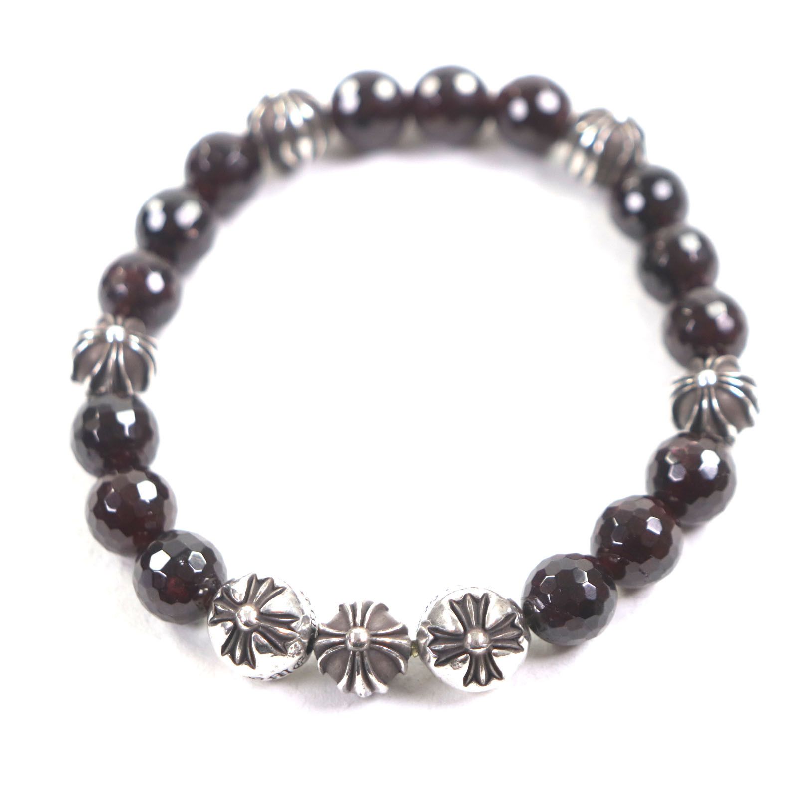Chrome Hearts Other Chrome Hearts Silver Garnet Bracelet Metal Bracelet DUTY FREE for USA Size ONE SIZE - 1 Thumbnail
