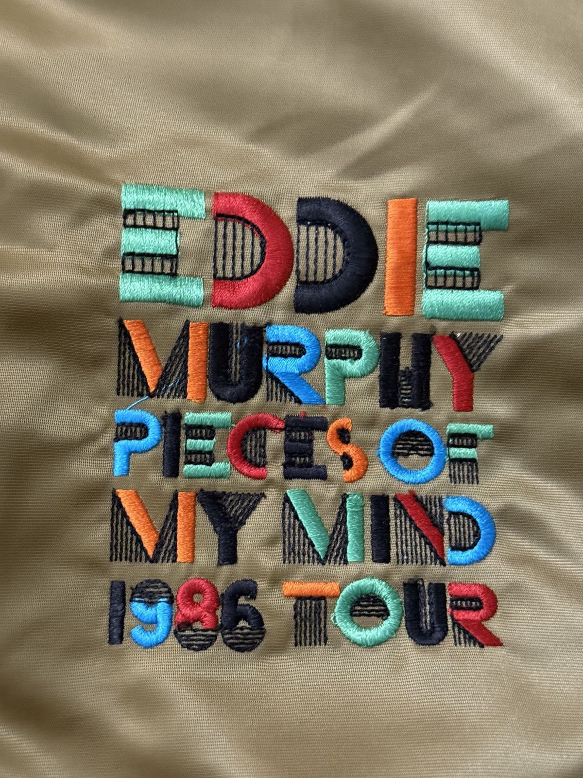 Vintage 80s 1986 Eddie Murphy Pieces Of My Mind Comedy Jacket Large Size US L / EU 52-54 / 3 - 7 Thumbnail