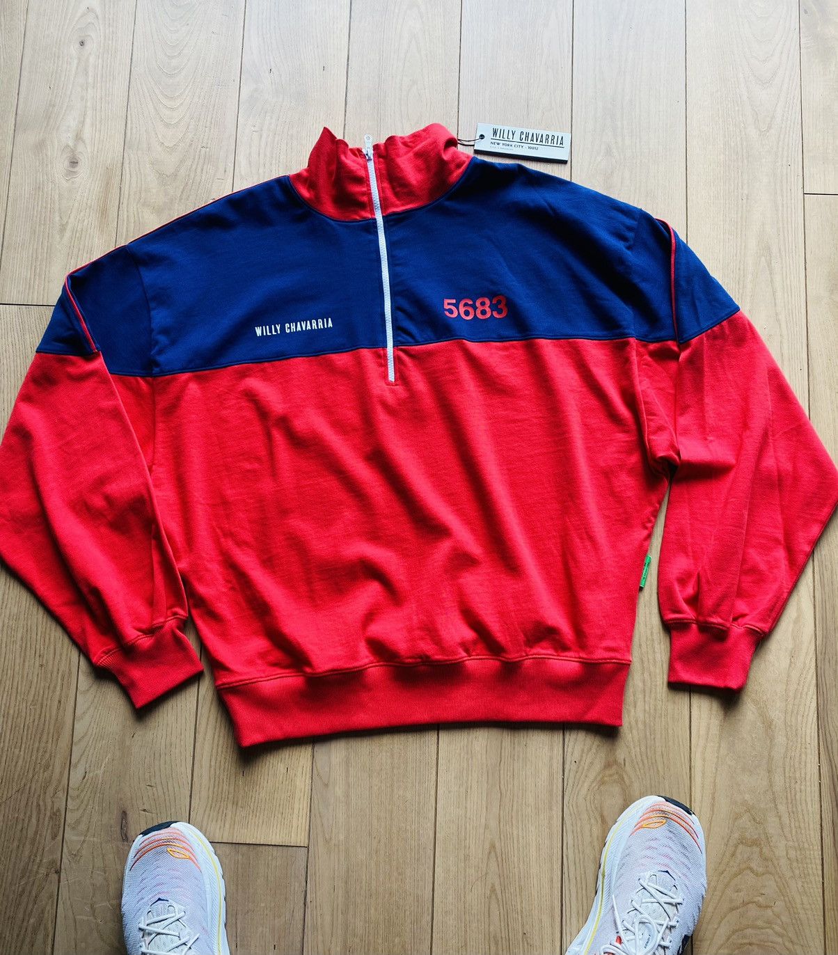 Other Willy Chavarria hooligan 3/4 zip sweater sweatshirt new sz L Size US L / EU 52-54 / 3 - 1 Thumbnail