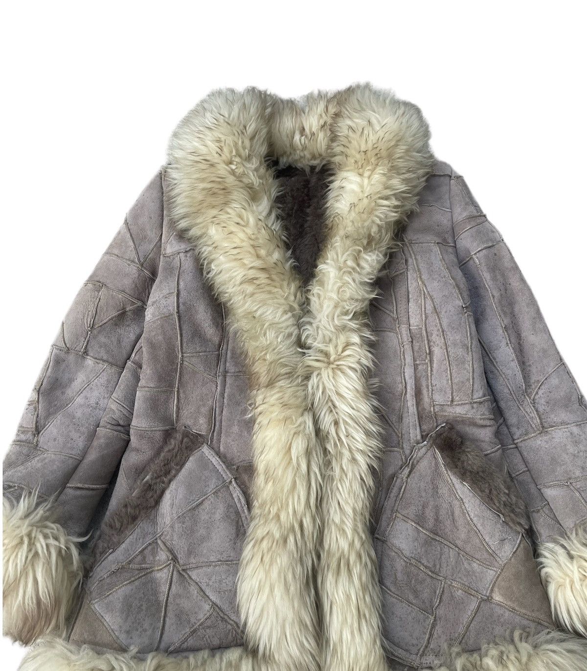 Japanese Brand Sheepskin Leather Fur Jacket Saga Fox Style Size US S / EU 44-46 / 1 - 5 Thumbnail