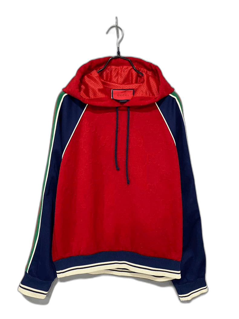 Gucci GUCCI Red and Navy Hoodie Sweatshirt-yf Size US XS / EU 42 / 0 - 1 Thumbnail