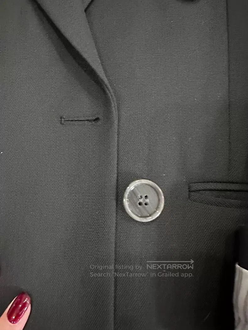 Acne Studios Acne Studios Black Loose Double-Breasted Blazer Jacket Size 4XL / US 24-26 - 5 Thumbnail