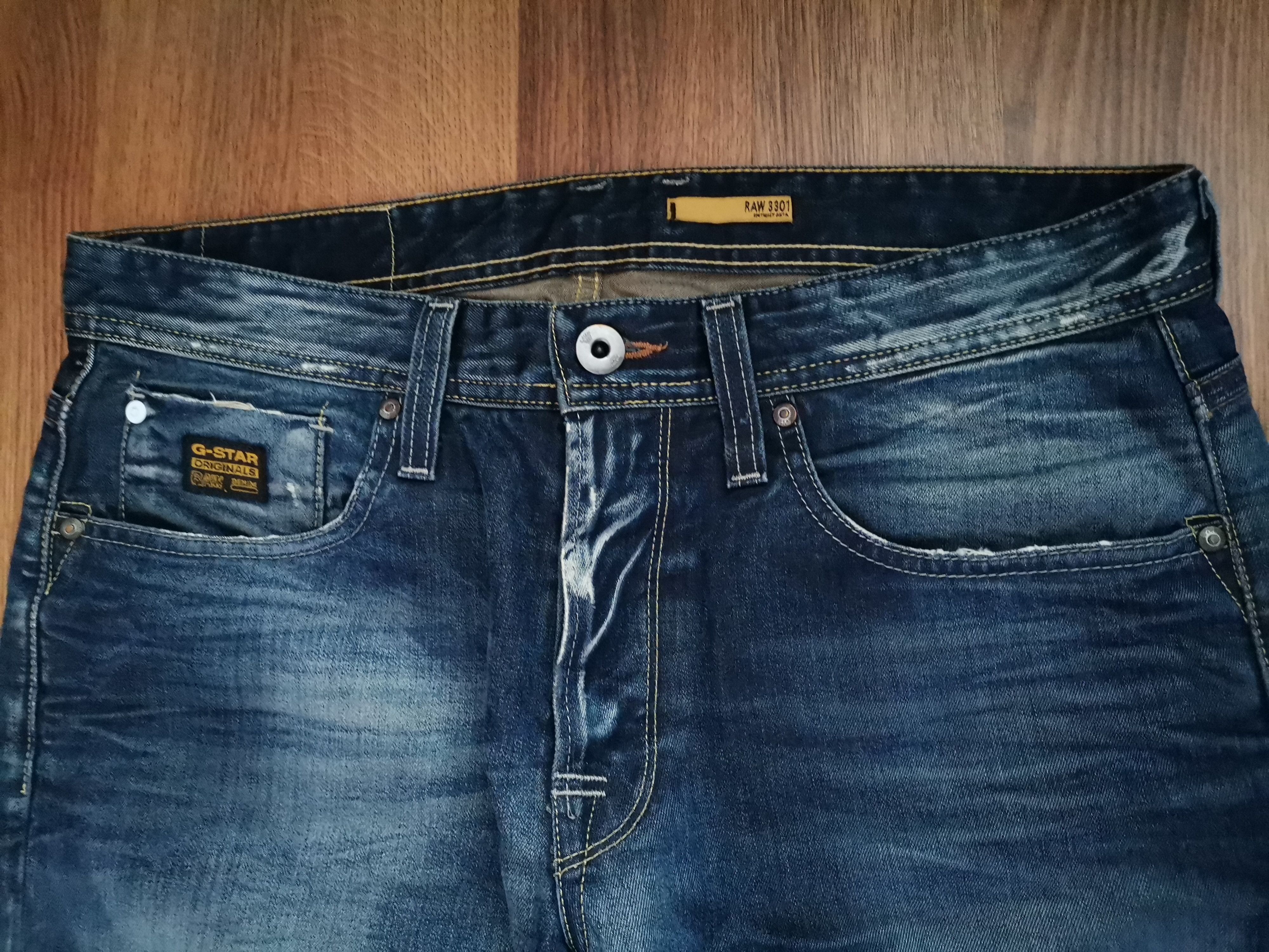 G-Star × Vintage Vintage G-Star Raw Distressed Jeans Size US 34 / EU 50 - 2 Thumbnail