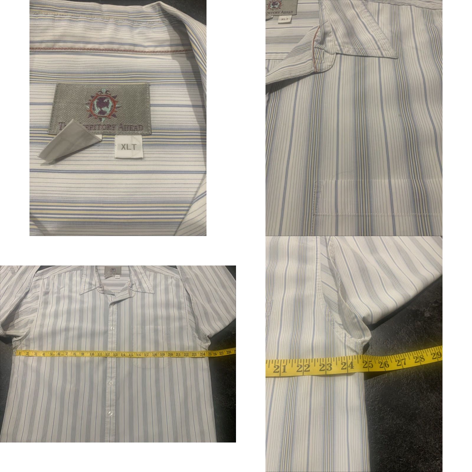 The Territory Ahead Territory Ahead Striped Button Up Shirt Adult XLT Long Sleeve Multicolor Mens Size US XL / EU 56 / 4 - 8 Thumbnail
