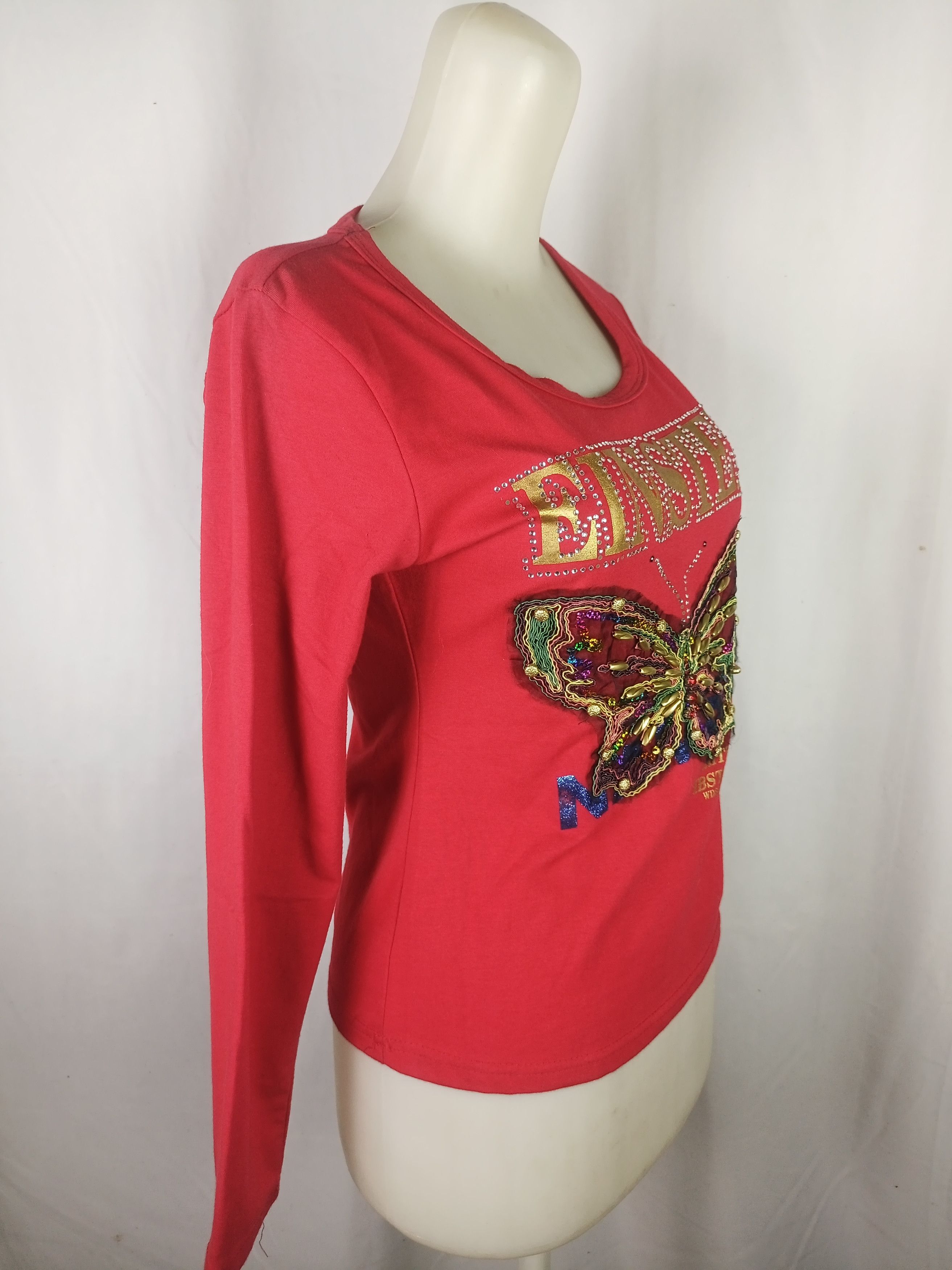 Beauty Beast × Hysteric Glamour × Japanese Brand EINSTEN Rhinestone Butterfly Embroidery *NO TAG* Size US M / EU 48-50 / 2 - 18 Thumbnail