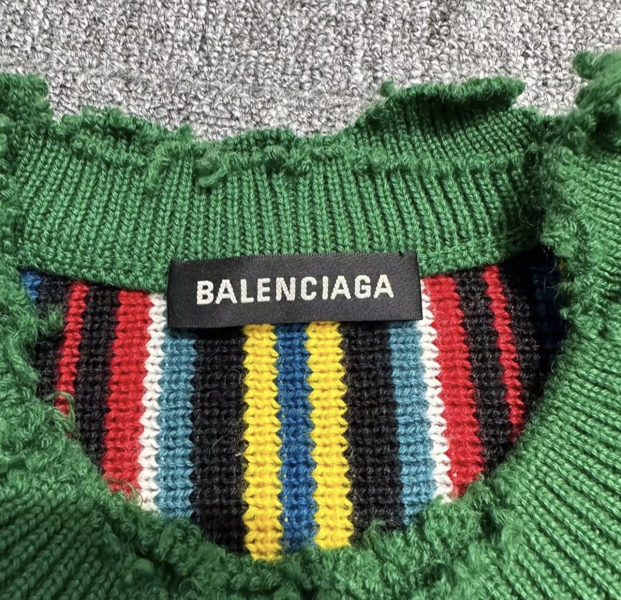 Balenciaga Balenciaga colored striped sweater2412-Nextarrow Size US XS / EU 42 / 0 - 3 Thumbnail