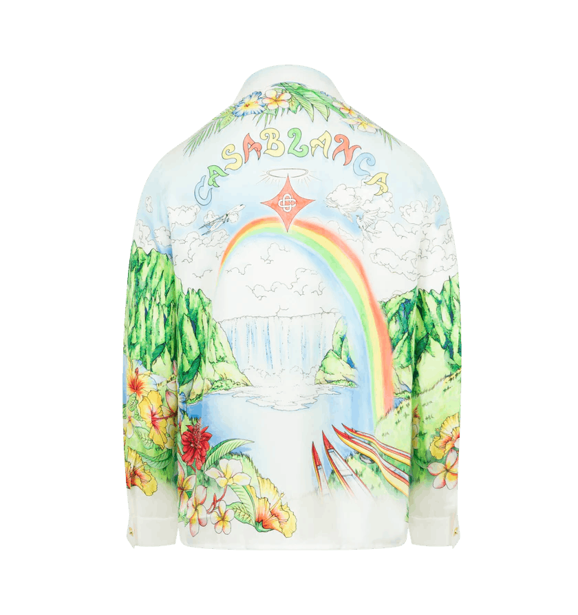 Casablanca o1h1sh10526 Aloha Long Sleeve Shirt in Multicolor Size US XL / EU 56 / 4 - 2 Thumbnail