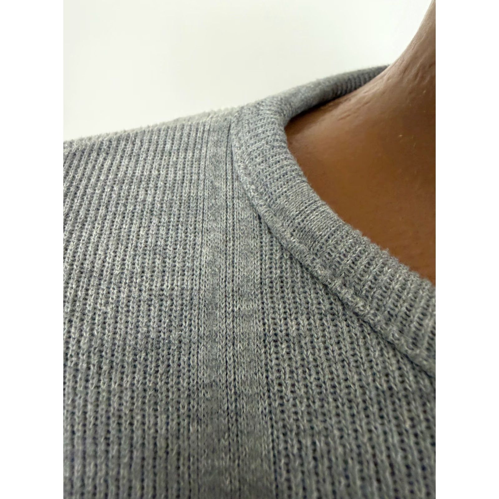 Vintage VINTAGE City Streets Henley Shirt Mens XL Oversized Heavyweight Grunge 90s 50s Bohemian Hippie Hipster Outdoor Gray Size US XL / EU 56 / 4 - 4 Thumbnail