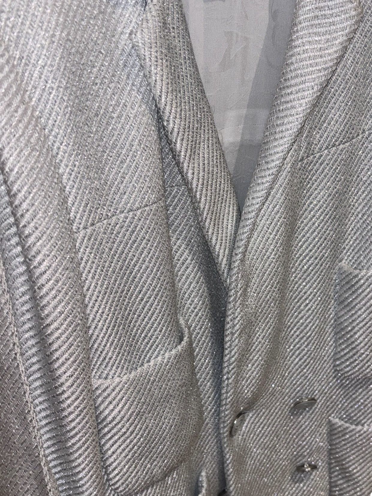 Chanel 14 Spring Runway CC buttons relaxed tweed jacket Size 50R - 3 Thumbnail