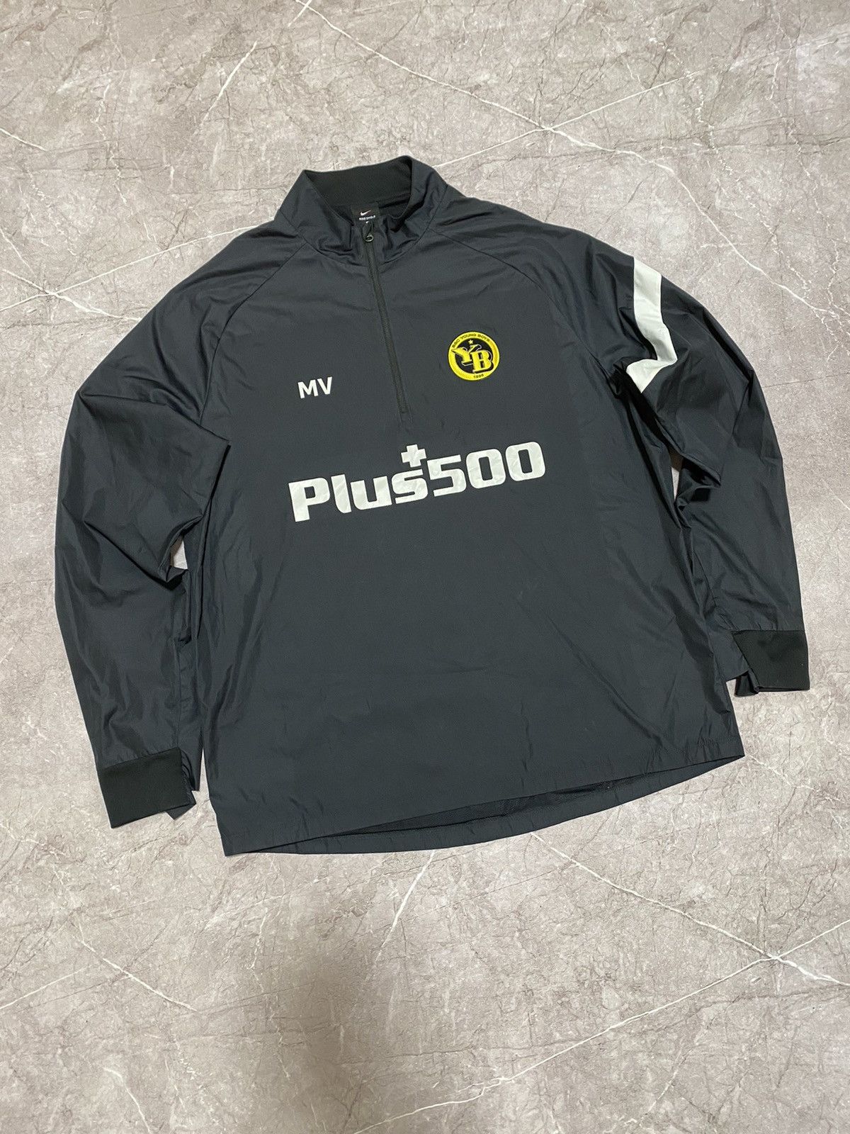 Nike × Vintage Nike Shield BSC Young Boys Soccer Football Jacket 1/3 Zip Size US L / EU 52-54 / 3 - 1 Thumbnail