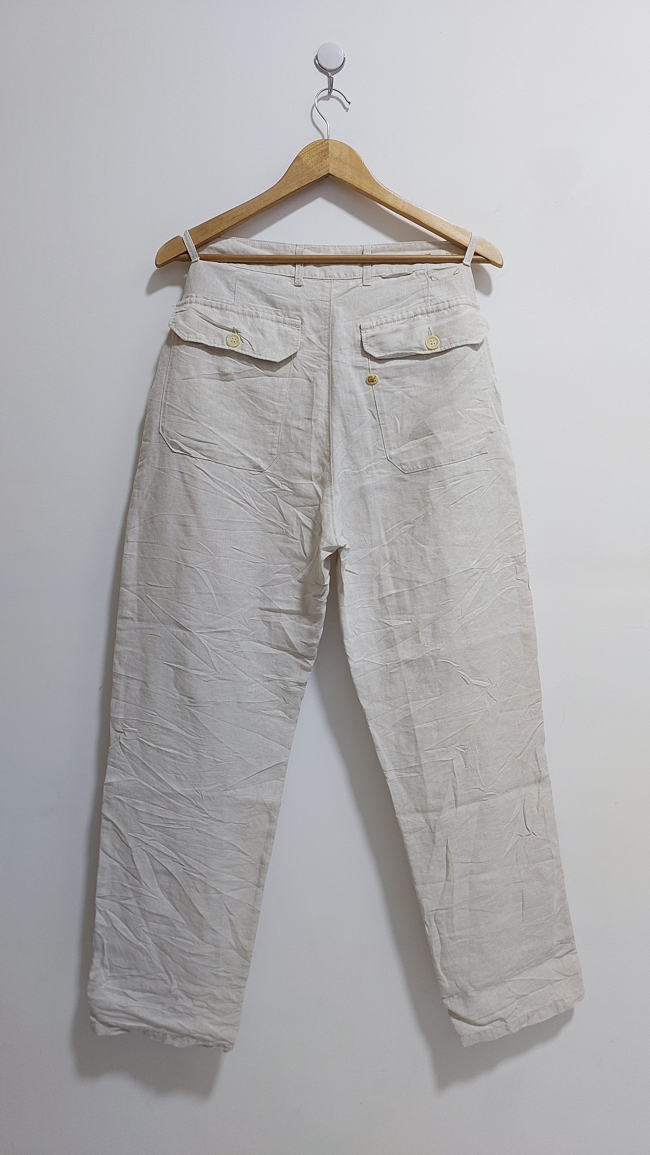 45rpm VINTAGE 45RPM 100% LINEN PANT Size US 28 / EU 44 - 8 Thumbnail