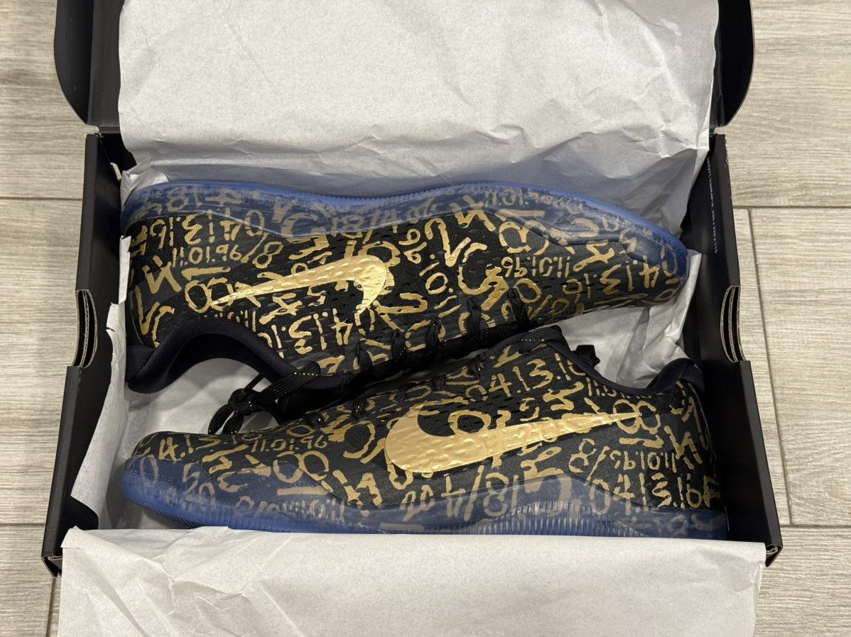Nike Nike Kobe 11 Protro Low Mamba Day Multi-Color Black Gold 12 Size US 12 / EU 45 - 3 Thumbnail