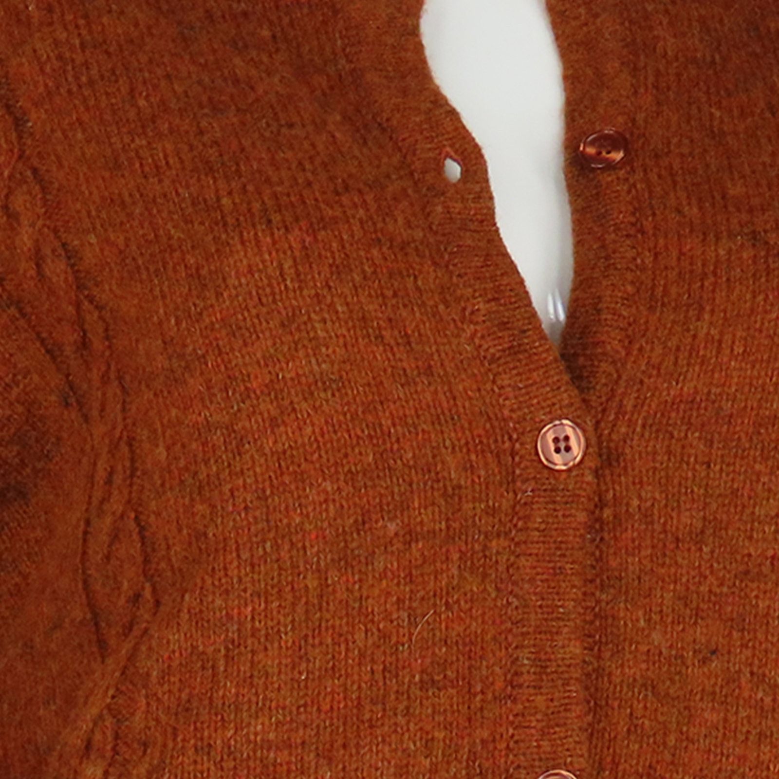 Other Orvis Braided Cable Knit Wool Cardigan Nordic Sweater L Size L / US 10 / IT 46 - 10 Thumbnail
