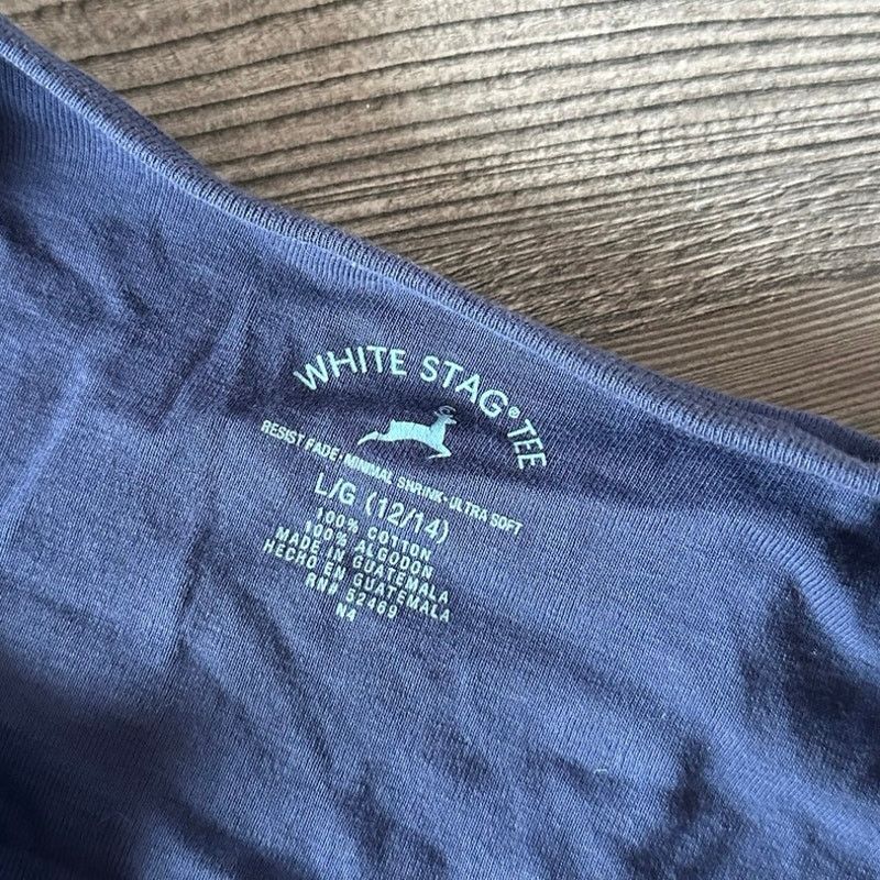 Other white stag dark blue layered long sleeve top Size L / US 10 / IT 46 - 3 Thumbnail