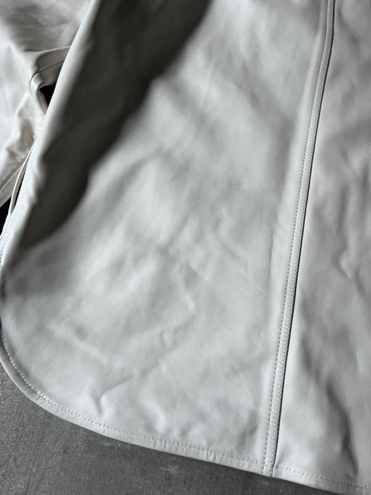 Acne Studios Acne Studios Bia Konst white lamb leather shirt jacket rare Size US M / EU 48-50 / 2 - 18 Thumbnail