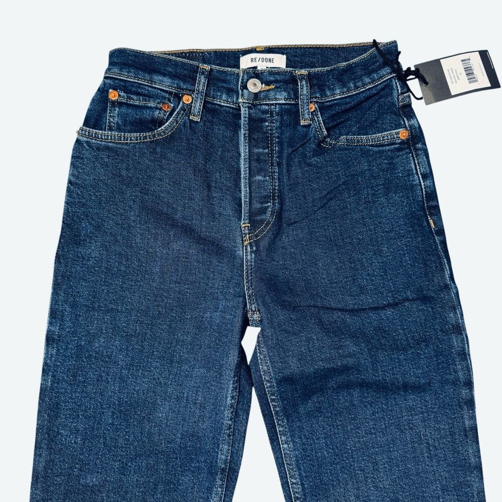 RE/DONE NWT New $275 RE/DONE High Rise Skinny Jeans in Dark Rinse S Size 25" / US 0 / IT 36 - 9 Thumbnail