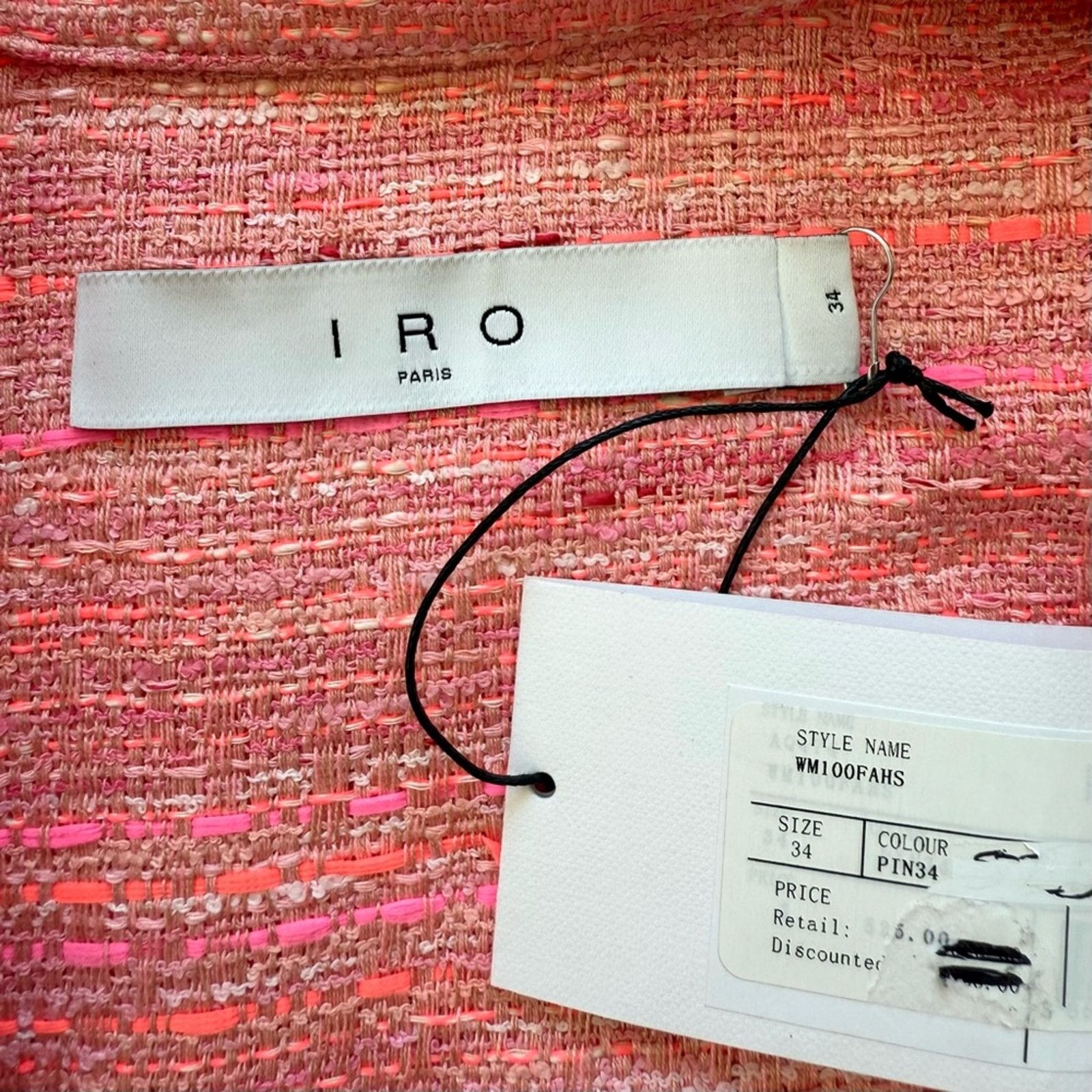 Iro NWT!!! IRO Paris tweed shirt/jacket size 34FR or 4US 495$ Size S / US 4 / IT 40 - 6 Thumbnail