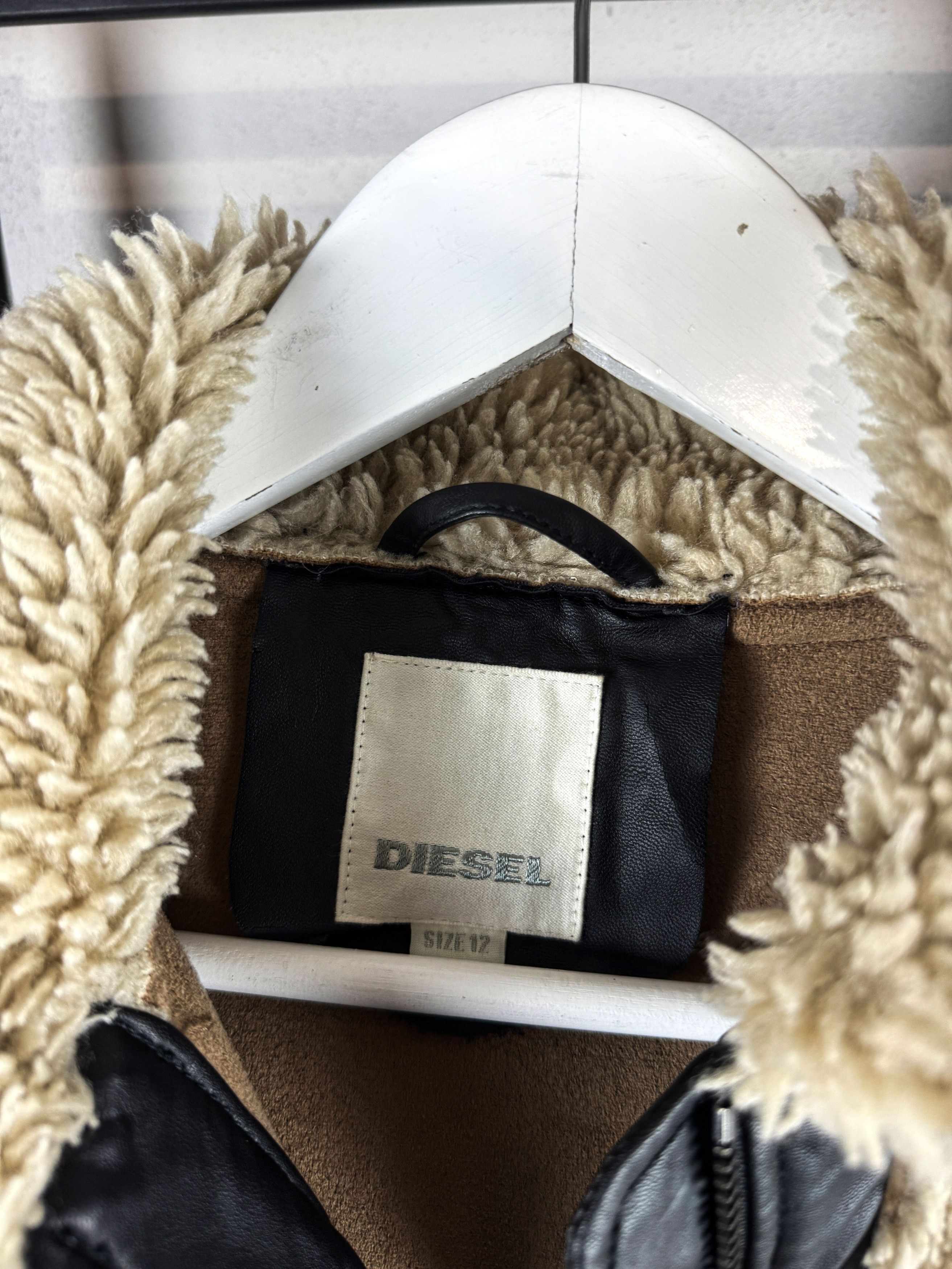 Diesel Vintage Diesel Sherpa Jacket Shearling Style Y2K Streetwear Size US XS / EU 42 / 0 - 6 Thumbnail