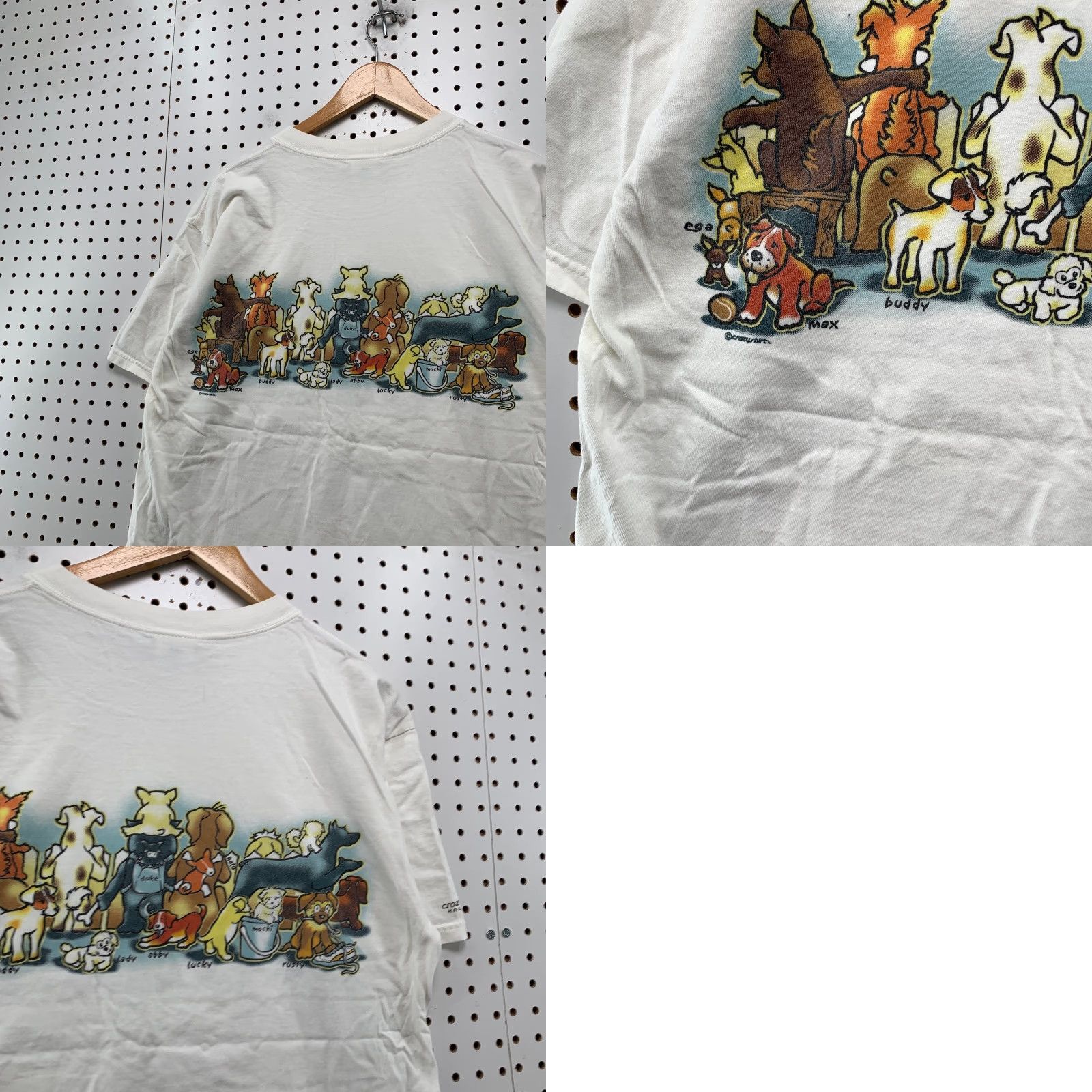 Vintage VINTAGE Crazy Shirts Adopt A Dog Hawaii T Shirt Mens Large White Short Sleeve Size US L / EU 52-54 / 3 - 10 Thumbnail