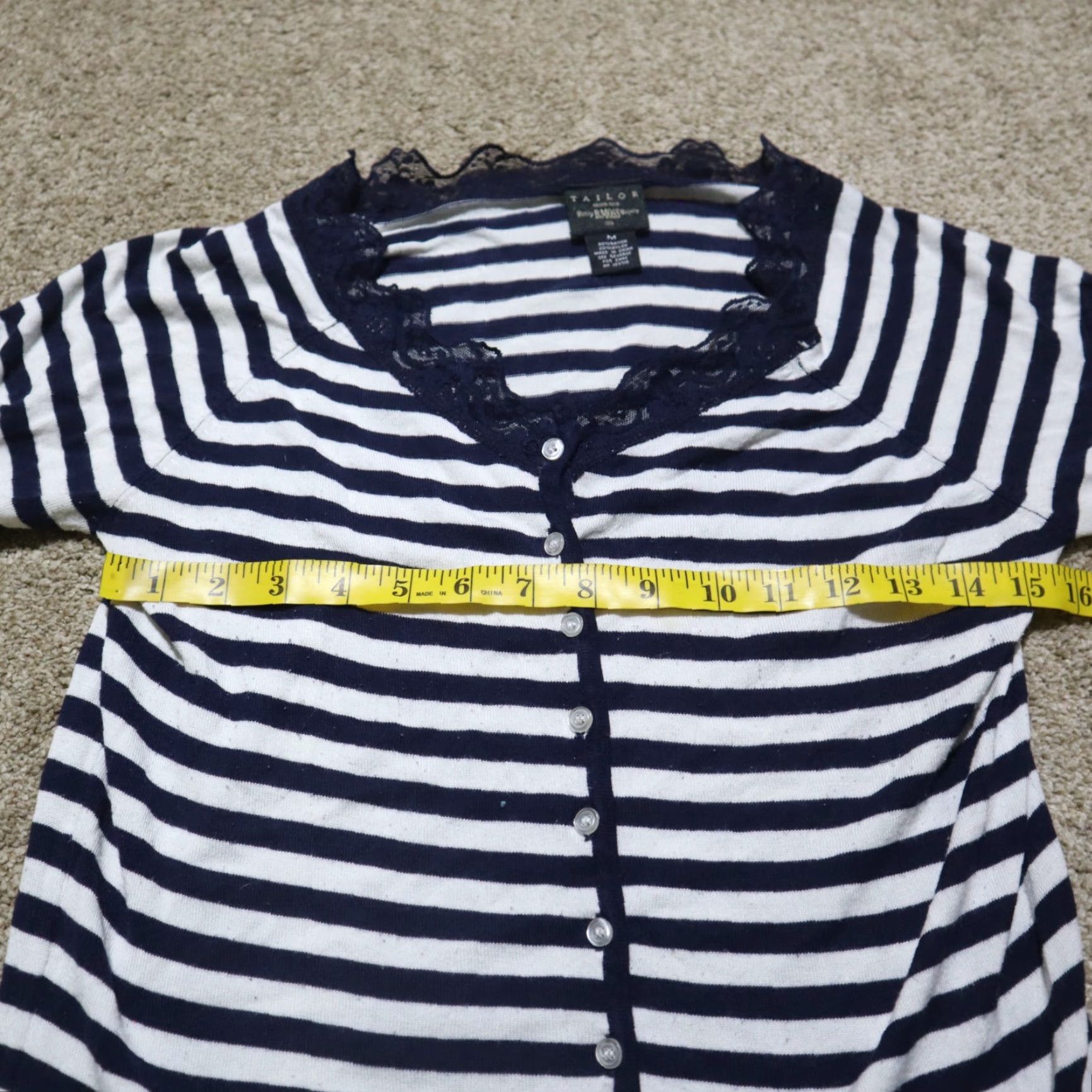 Vintage B. Moss Shirt Adult M Medium Blue Striped Long Sleeve Collared Women's Size M / US 6-8 / IT 42-44 - 4 Thumbnail