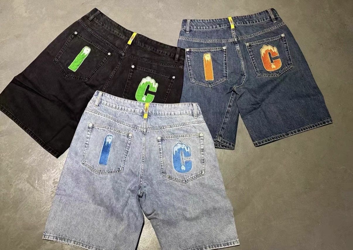 Billionaire Boys Club BBC ICECREAM Three-Color Flying Dog Denim Shorts Size US 34 / EU 50 - 2 Thumbnail