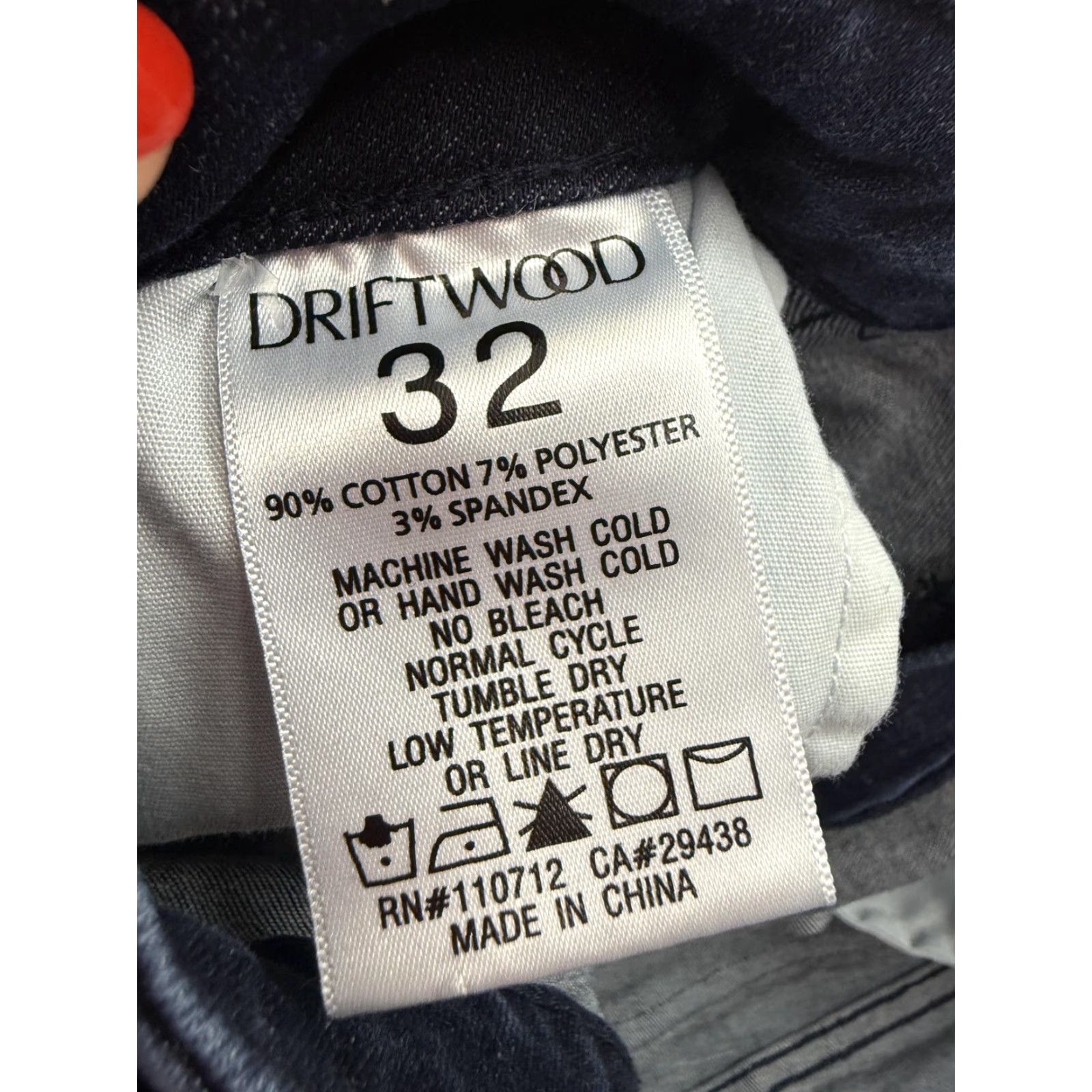 Vintage Driftwood Jeans Womens 32 Dark Wash Blue Wide Leg Relaxed Cargo Stretch Denim Size 24" / US 00 / IT 34 - 5 Thumbnail
