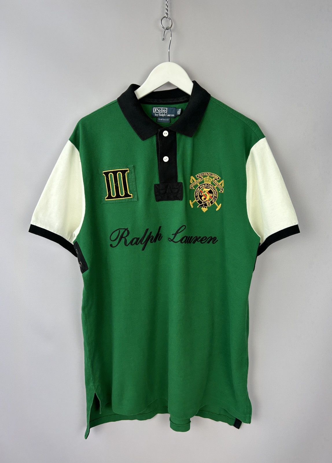 Polo Ralph Lauren × Ralph Lauren × Vintage Vintage Polo Ralph Lauren Snow Polo Challenge Polo Shirt Size US XL / EU 56 / 4 - 10 Thumbnail