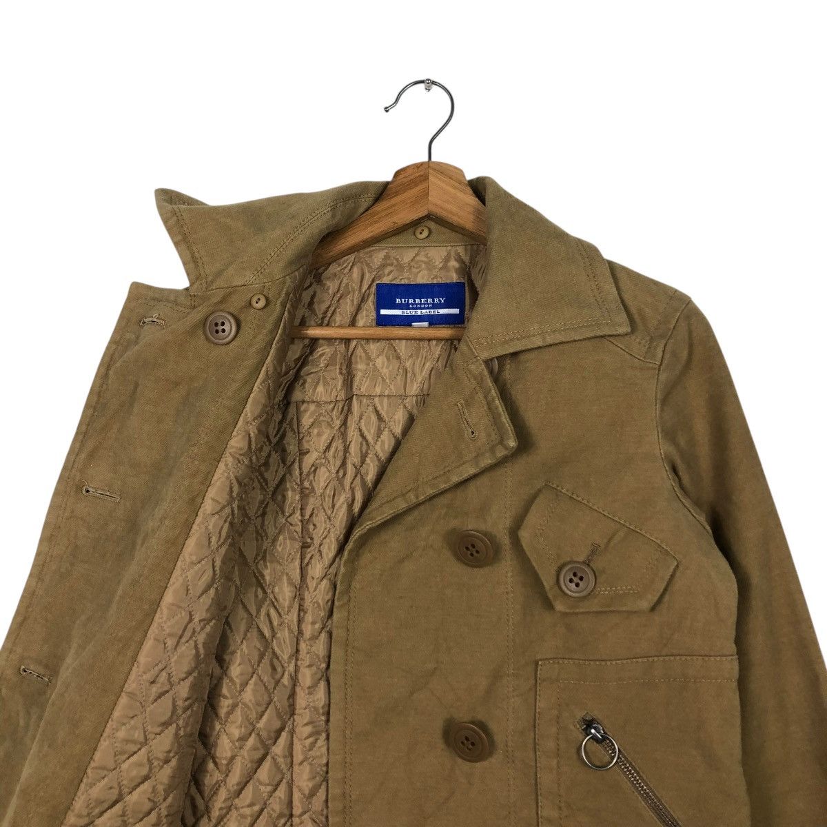 Burberry 🔥RICH BROWN CHORE CROPPED BIKER JACKET BURBERRY LONDON Size XS / US 0-2 / IT 36-38 - 14 Thumbnail