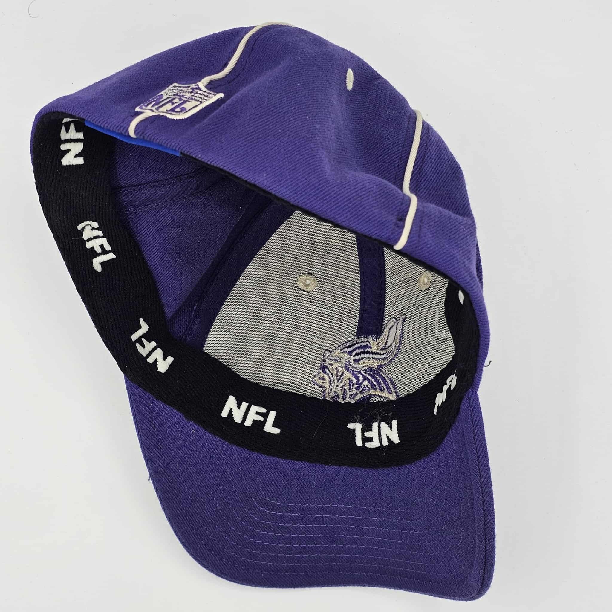 NFL Minnesota Vikings Vintage Y2K Reebok Stretch Hat Size ONE SIZE - 7 Thumbnail