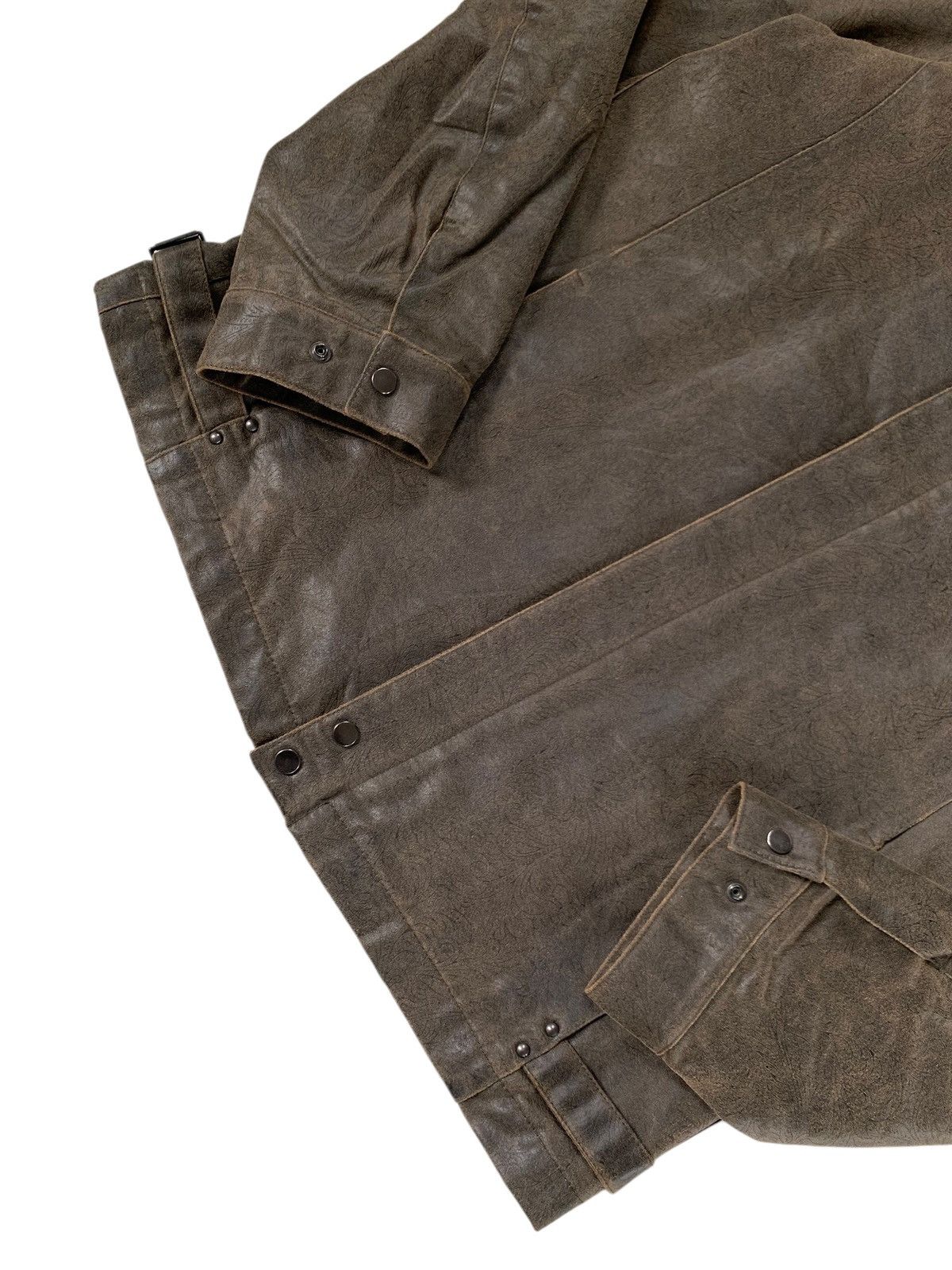 Tornado Mart 2000s Nicole club for men faux leather floral embosed Size US M / EU 48-50 / 2 - 3 Thumbnail