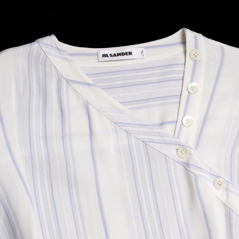 Jil Sander Jil Sander Asymmetric striped shirt Size 4XL / US 24-26 - 4 Thumbnail