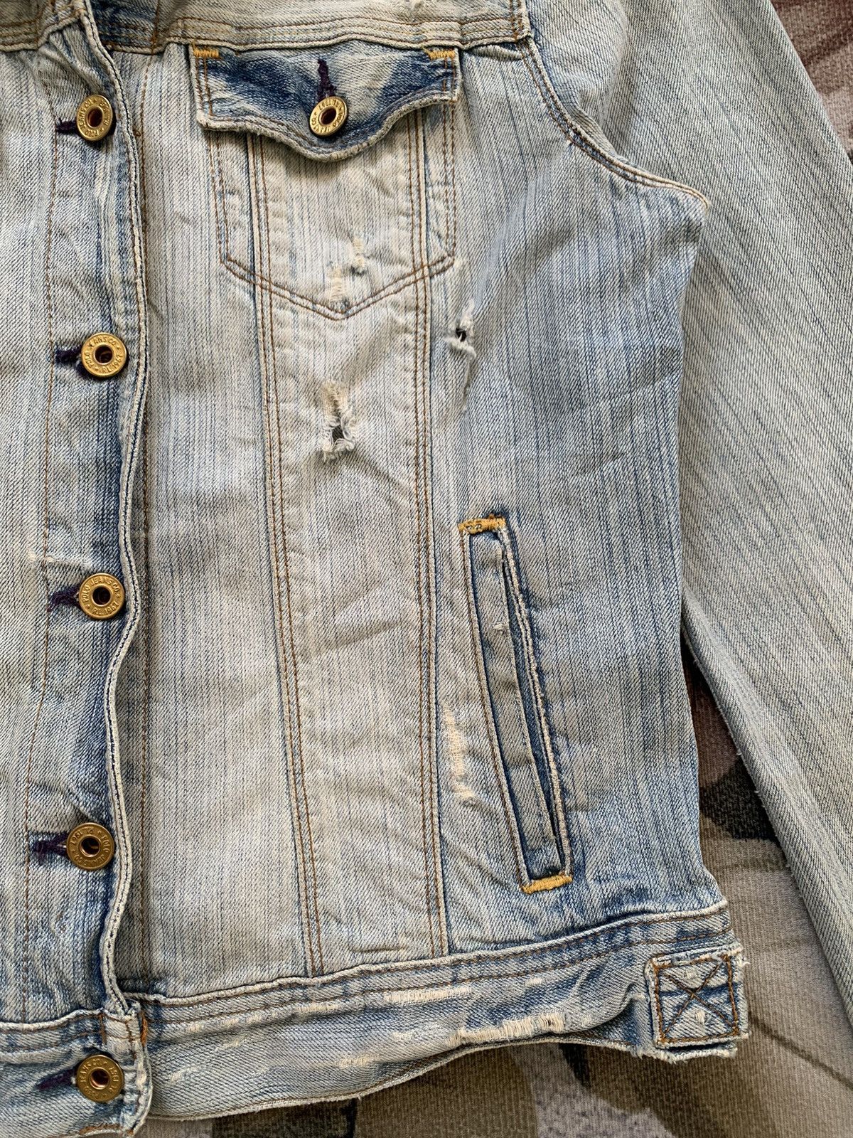 Polo Ralph Lauren Ralph Lauren Polo Jeans Co Distress Denim Jacket Size M / US 6-8 / IT 42-44 - 7 Thumbnail
