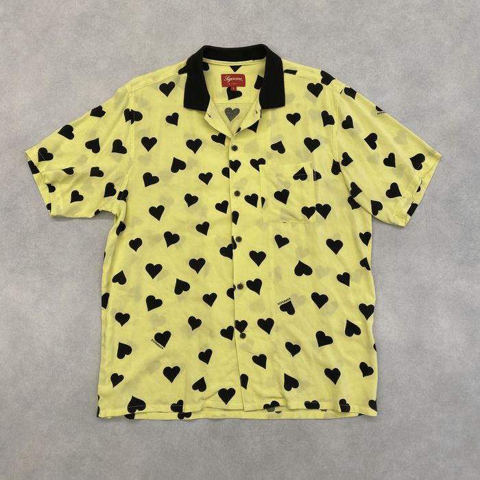 Supreme hearts 2024 rayon shirt