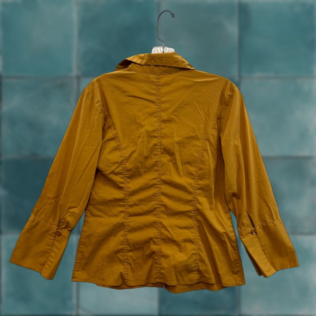 Vintage Vintage Y2K Antilia Femme Shirt Blouse Medium Yellow Tan User: Vintage Y2K Antilia Femme Shirt Blouse Medium Yellow Tan Size M / US 6-8 / IT 42-44 - 1 Thumbnail