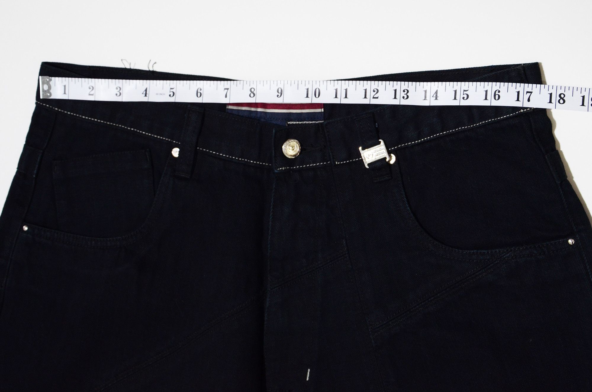 Phat Farm Phat Farm Jorts W34 Raw Denim Shorts 90s Hiphop Streetwear Size US 34 / EU 50 - 9 Thumbnail