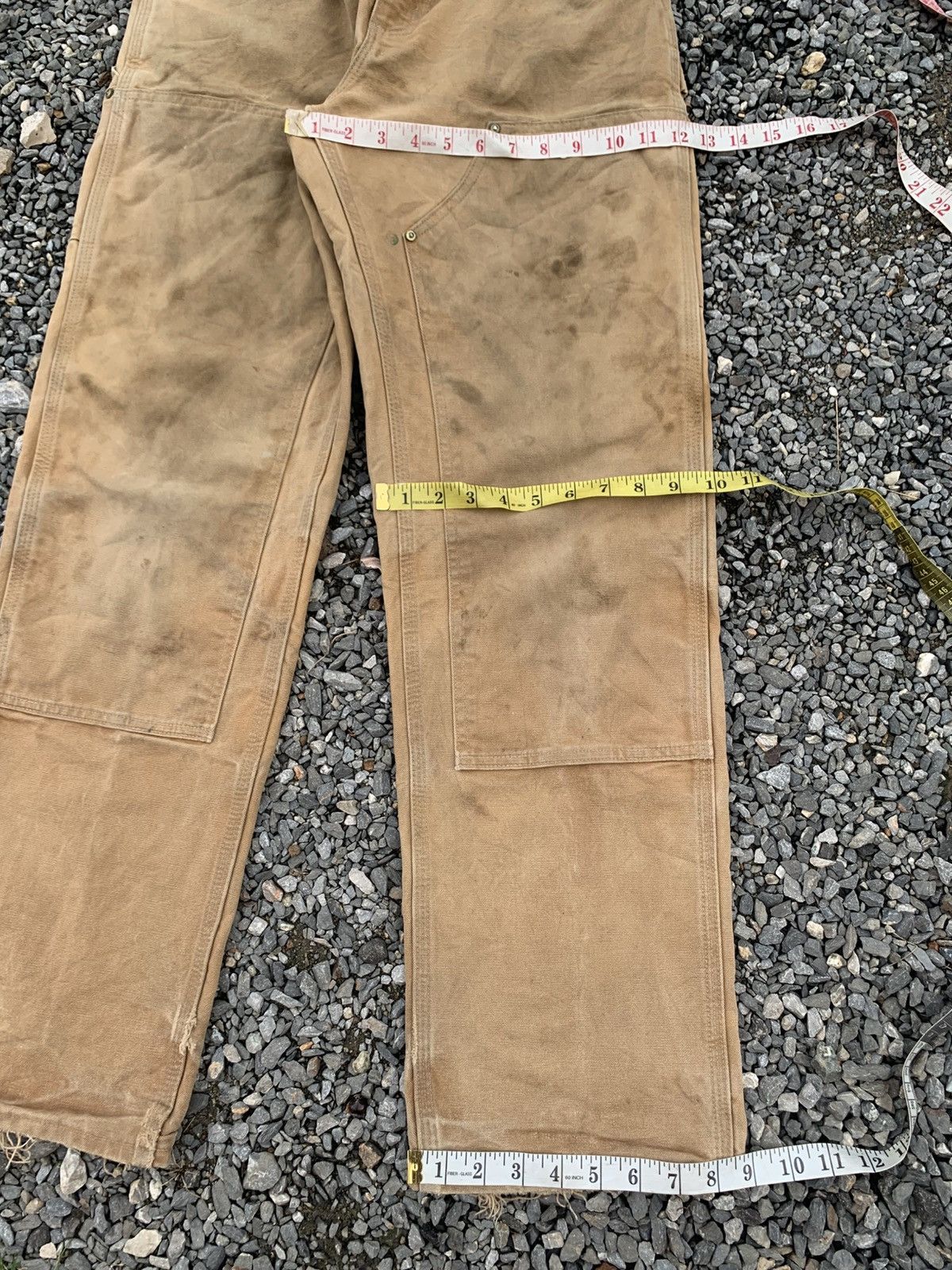 Carhartt VINTAGE CARHART DOUBLE KNEE RUSTY DAMAGE DISTRESSED DENIM Size US 30 / EU 46 - 16 Thumbnail