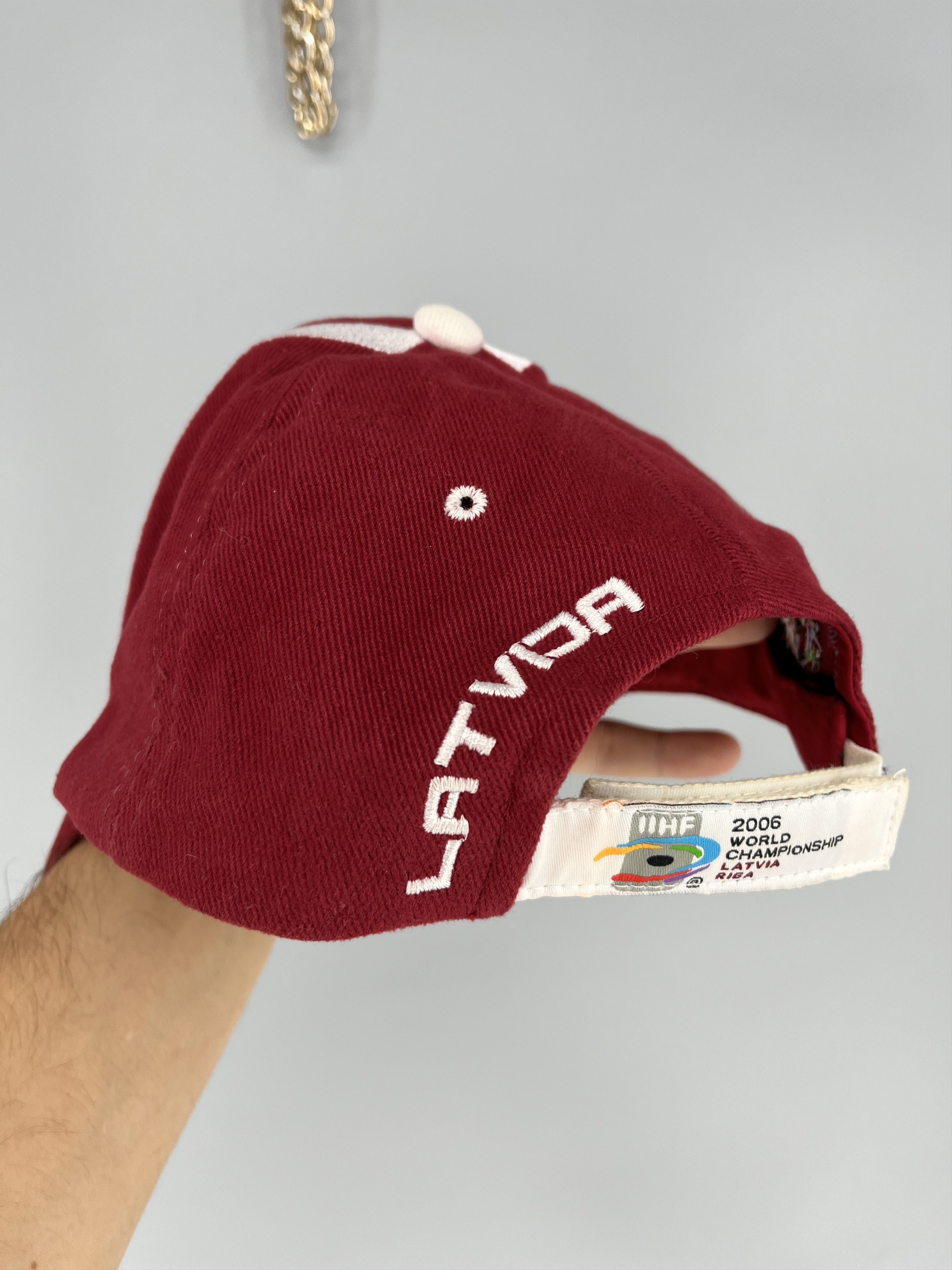 NHL Vintage Cap 2006 IIHF World Championship Hockey Latvia Size ONE SIZE - 6 Thumbnail
