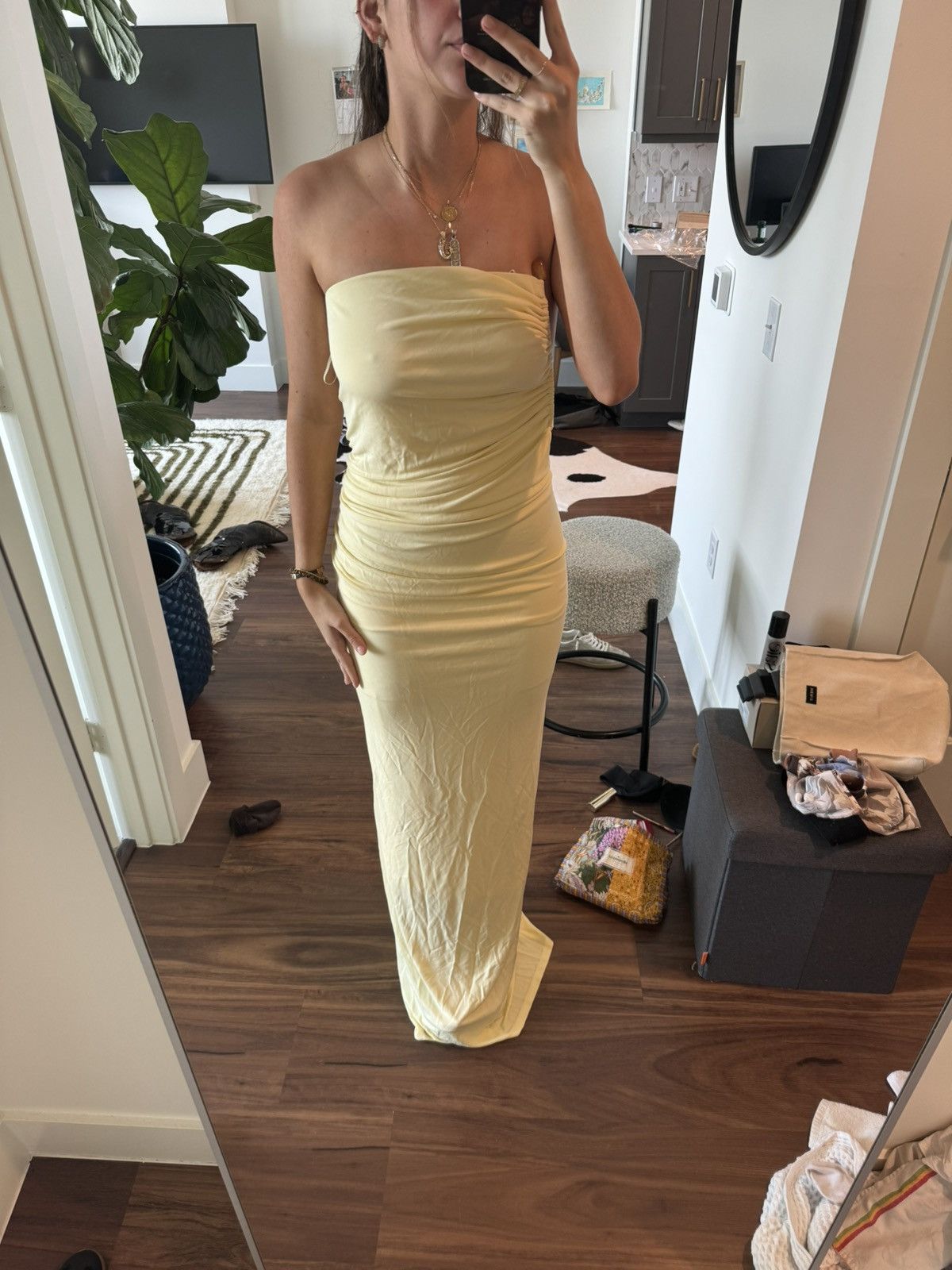 Christopher Esber Odessa Strapless Jersey Maxi Dress Size M / US 6-8 / IT 42-44 - 3 Thumbnail