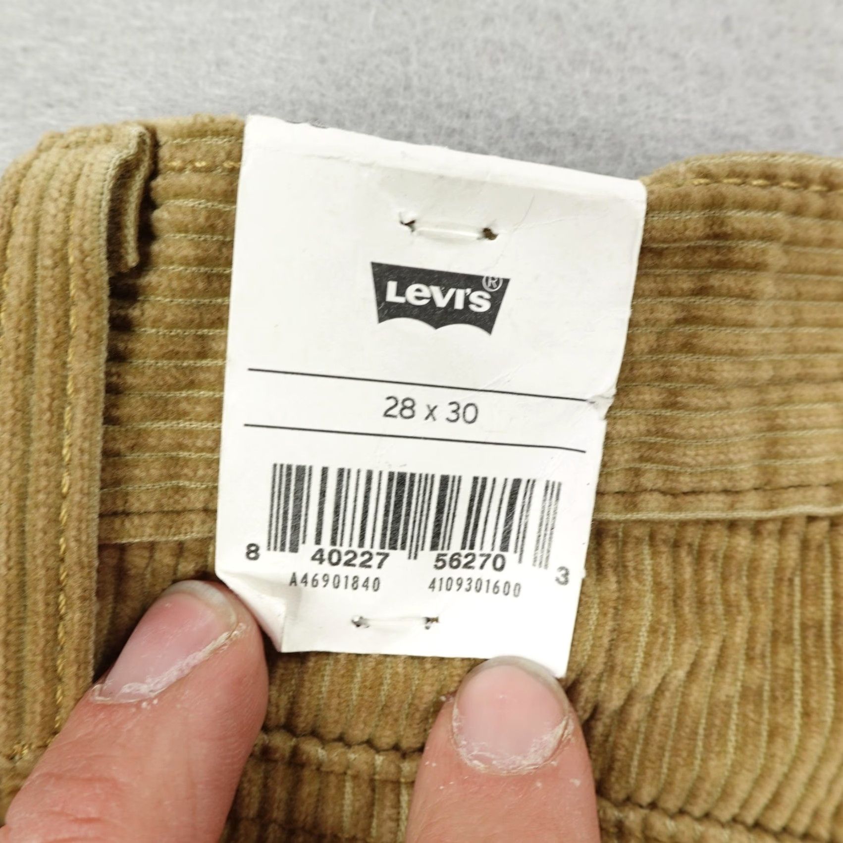Levi's Levi's Mens Pants 28x30 Corduroy Straight Leg Brown Casual Workwear 500 Series Size US 28 / EU 44 - 7 Thumbnail