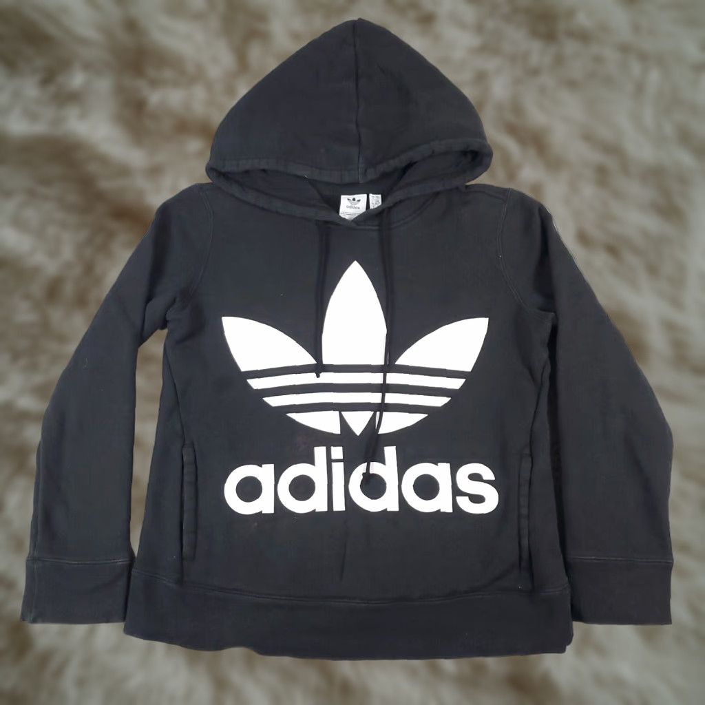 Adidas Adidas Womens Sweater XS Extra Small Black Pullover Hoodie Size XS / US 0-2 / IT 36-38 - 1 Thumbnail