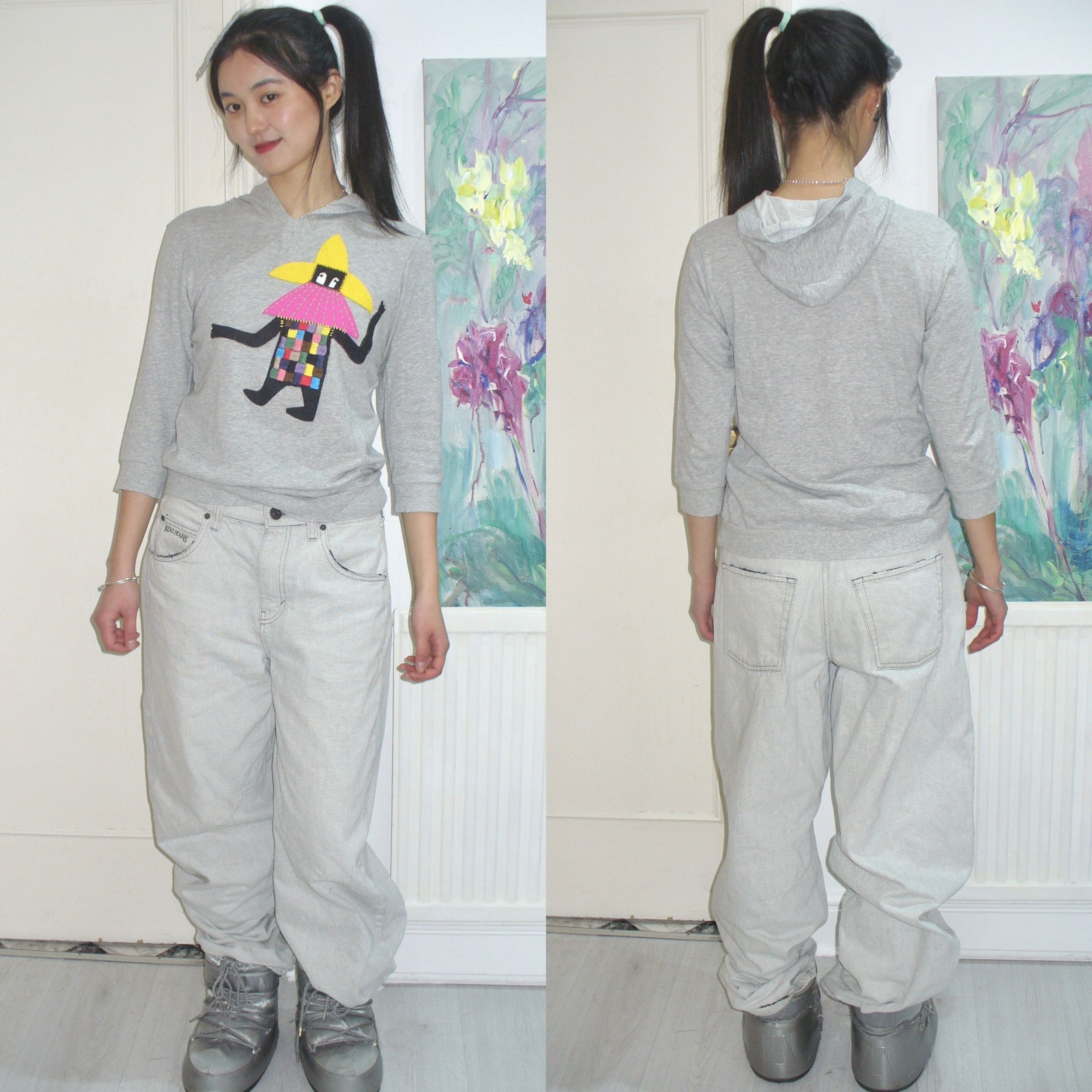 Ne-Net Ne-Net grey hoodie Size S / US 4 / IT 40 - 2 Thumbnail