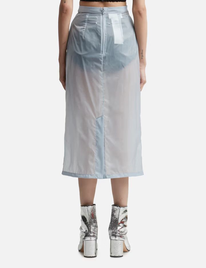 Maison Margiela o1y0625 Midi Skirt in Light Blue Size 28" / US 6 / IT 42 - 3 Thumbnail