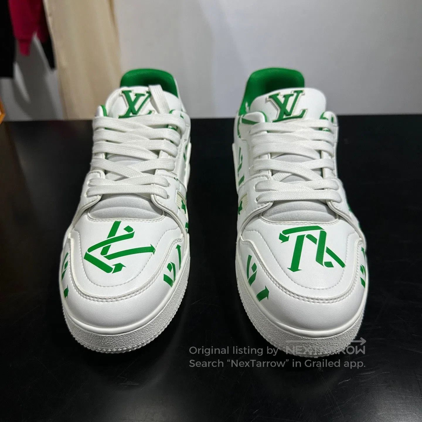 Louis Vuitton Louis Vuitton Trainer White Green Sneakers. Size US 8.5 / EU 41-42 - 2 Thumbnail