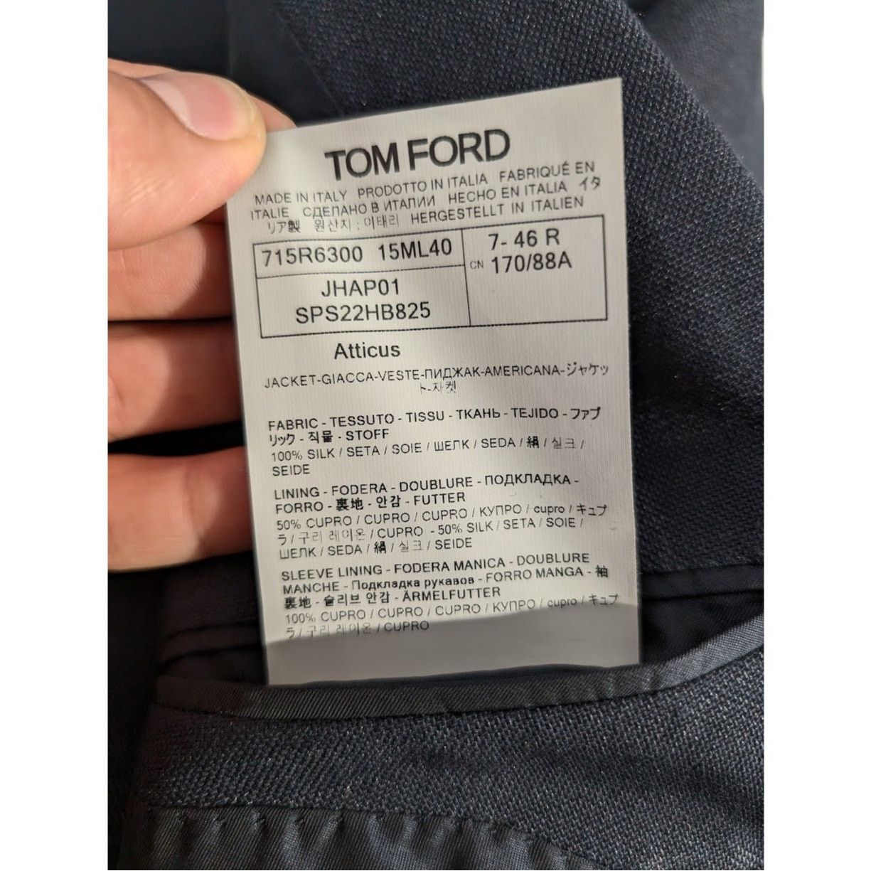 Tom Ford o1rshd1 Blazer Jacket in Navy Size US S / EU 44-46 / 1 - 18 Thumbnail