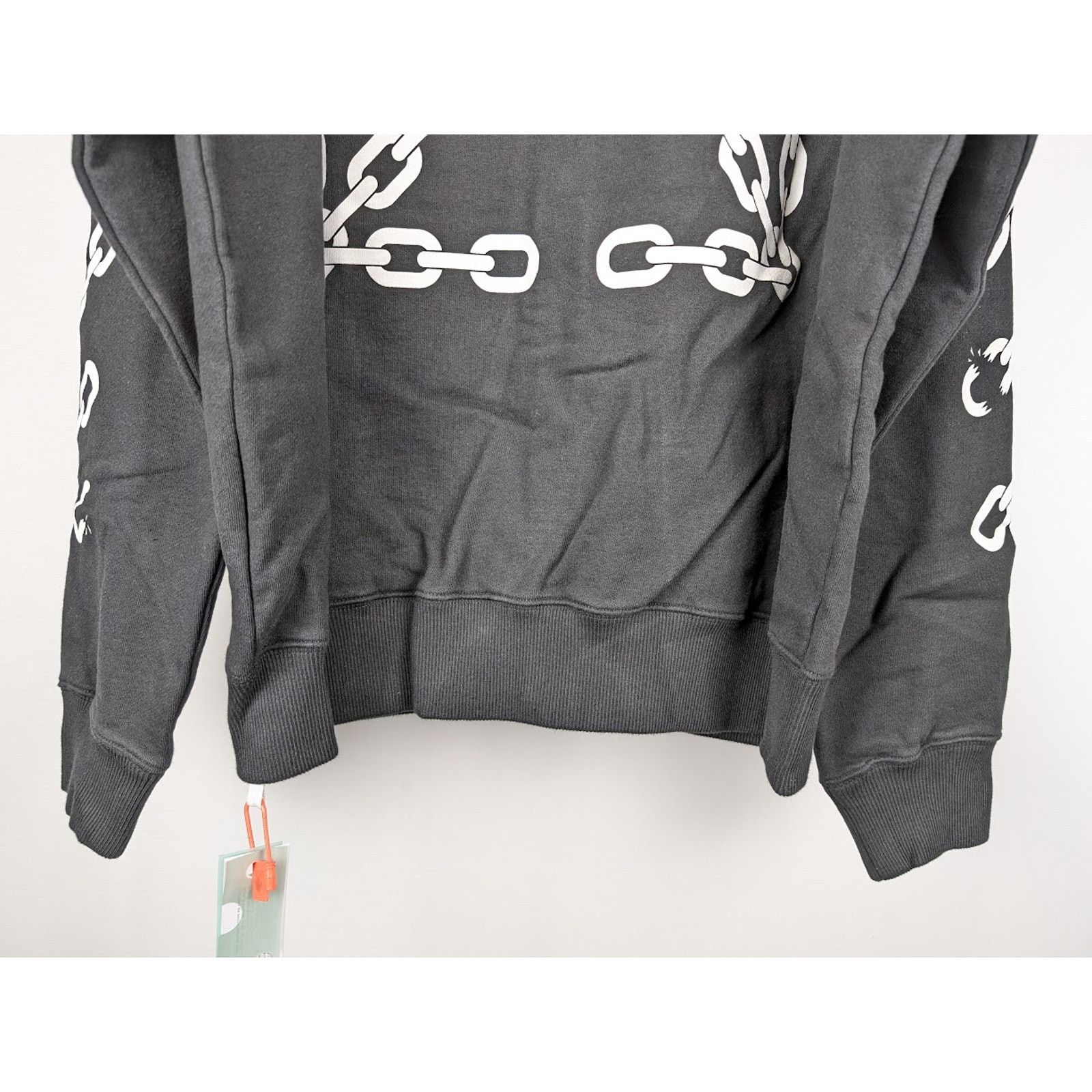 Off-White o1rshd1 Chain Arr Slim Zip Hoodie in Black/White Size US XXL / EU 58 / 5 - 19 Thumbnail