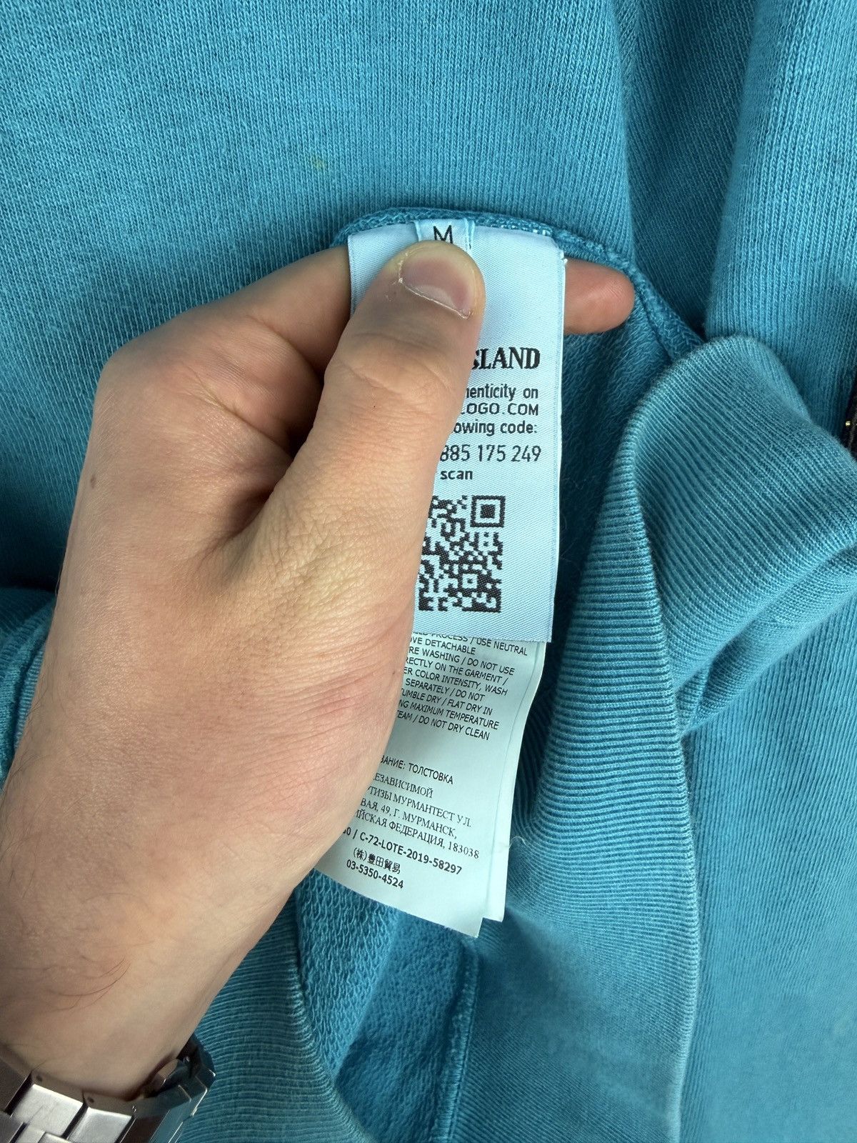 Stone Island Blue turquoise Stone Island crewneck sweatshirt Size US M / EU 48-50 / 2 - 7 Thumbnail