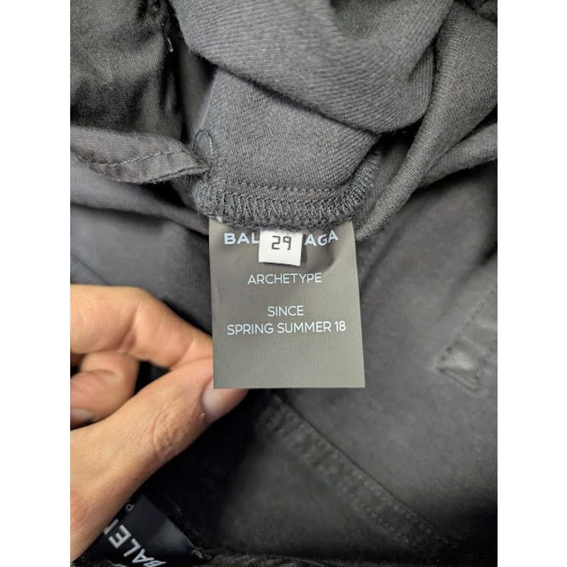Balenciaga o1rshd1 Skinny Distressed Slim-Fit Denim Jeans in Black Size US 29 - 18 Thumbnail