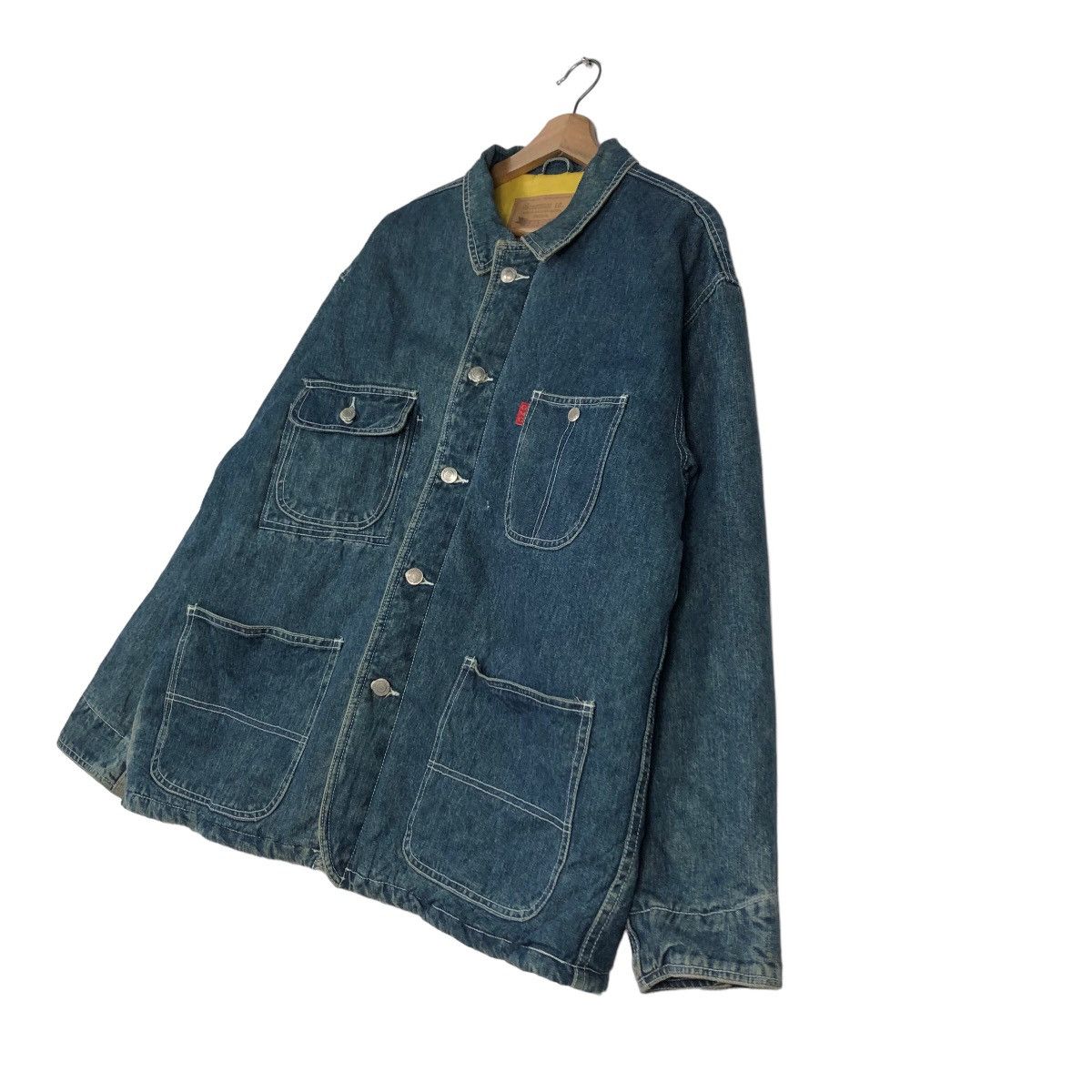 Vintage 🔥Vintage Denim Chore Jacket Multi Pocket Greeman Co. Japan Size US L / EU 52-54 / 3 - 2 Thumbnail