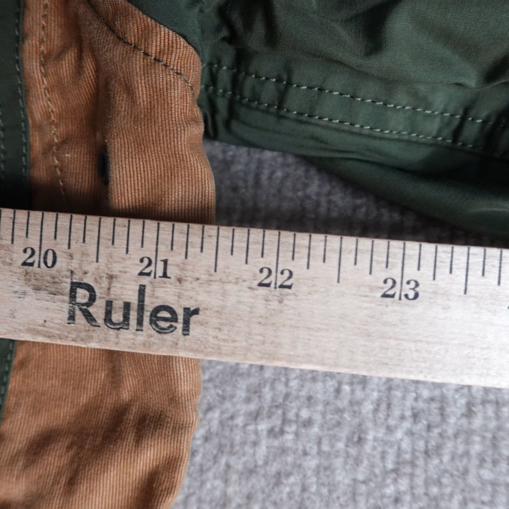 J.Crew VINTAGE J.CREW Jacket Bed Beige Green Barn Chore Coat Hooded Shell Pockets Mens M Beige Military Jacket Size US M / EU 48-50 / 2 - 7 Thumbnail