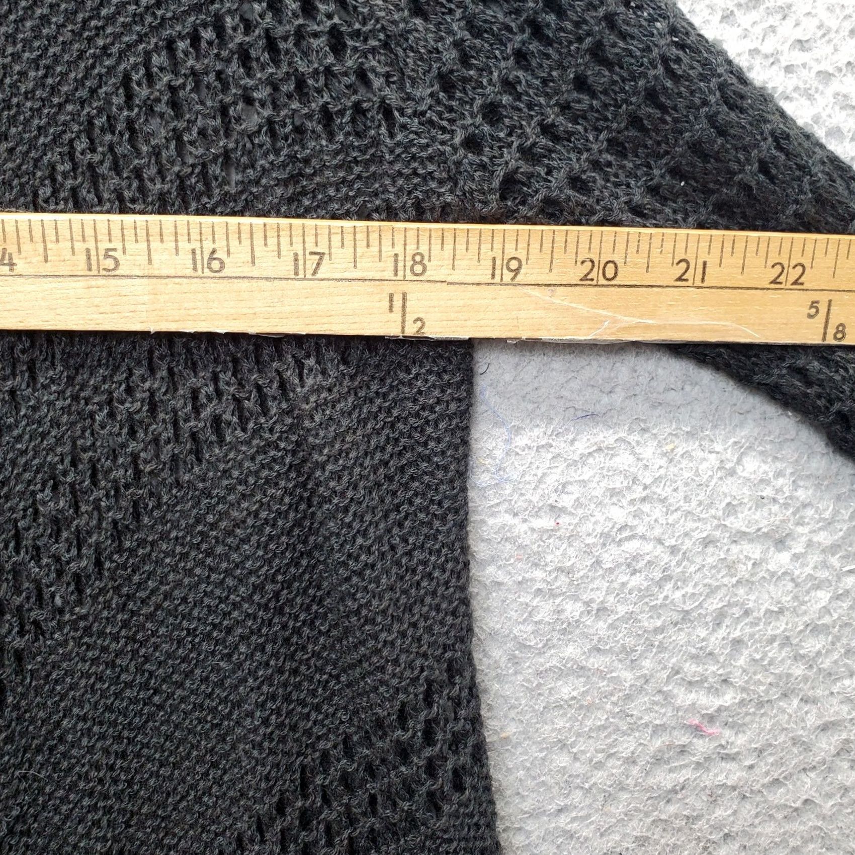 Vintage JACK Cardigan Womens XS Black Knitted Open Drape Front Lightweight Classic Fit Cardigan Size XS / US 0-2 / IT 36-38 - 3 Thumbnail